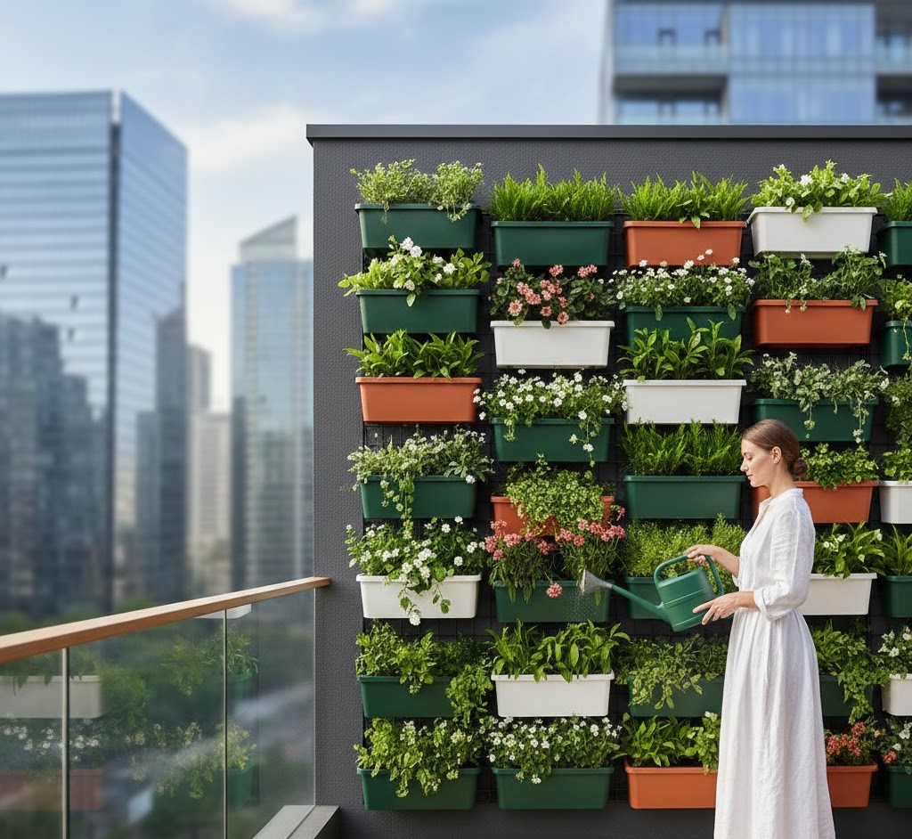 Elegant vertical garden design